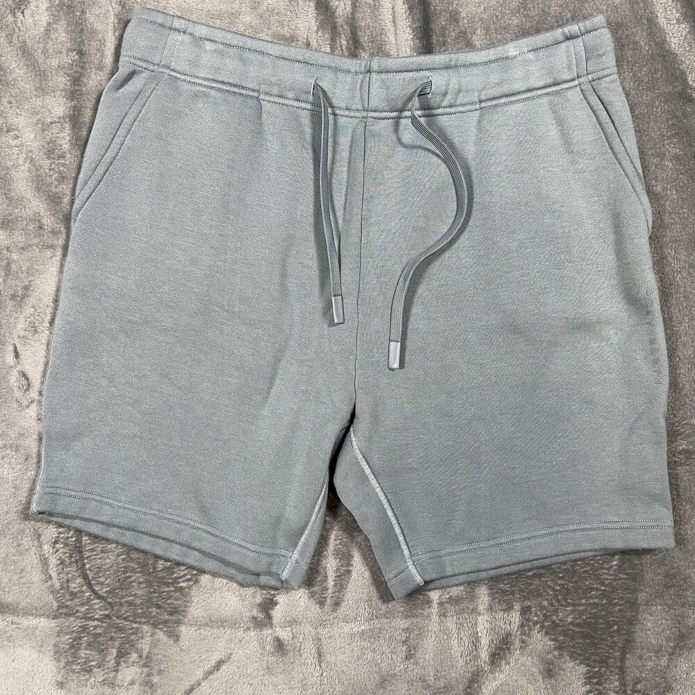 Cozy Earth Shorts Mens L Gray Fleece Drawstring Pockets Relaxed Modal Casual